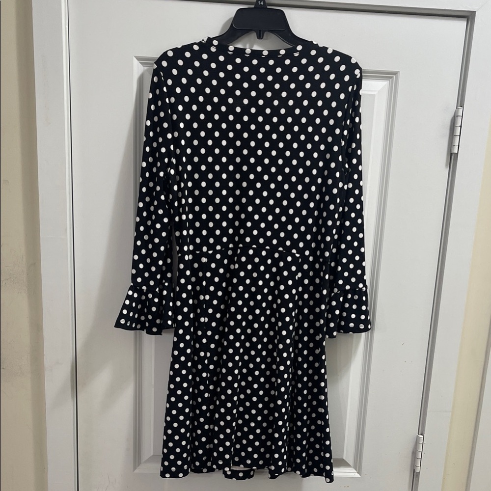 Kate spade dress sz  large Polka Dot Black and White Dress - Picture 3 of 8